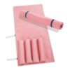 Mahjong Rack Bag,Durable Oxford Cloth Mahjong Bags with 4 Separate Pockets,Fits American Mahjong Pushers,Roll Up Portable Organizer for Travel Party Club,Practical mahjong accessories and gifts (Pink)