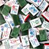 Mahjong Set,4-Layer Acrylic American Mahjong Set with 160 Tiles,4 Dice