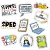 MAIANEY | SPED Teacher Sticker Pack – 10PCS, 3x3 inch - Special Education Teacher Stickers, Waterproof Vinyl Inspirational Stickers for IEP, Classroom, Laptop, SPED Squad Gift for Teachers