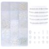 MAIBAOTA White Beads for Jewelry Making 4/3/2mm White Glass Bugle Seed Beads Kit 15 Color Theme Kit Small Tiny Tube Long Bead for Bracelets Necklace Earring Craft DIY