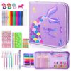 MAIGOZON Mermaid Gifts for Girls - 56 PCS Scented Markers Art Supplies Set for Kids Ages 4-8, Coloring Drawing Kit with Glitter Mermaid Case & Quick-Dry Gel Pens, Birthday Christmas Gift