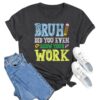MAIHUN Math Teacher Shirt:Funny Math Teacher Shirts Women Teaching Tshirt Teacher Life Tee Top Grey