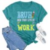 MAIHUN Math Teacher Shirt:Funny Math Teacher Shirts Women Teaching Tshirt Teacher Life Tee Top Cyan