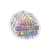Main Character Energy Sticker Pack (3-Pack) – Colorful Motivational Vinyl Die-Cut Stickers for Laptop, Water Bottle, Phone, Journal, Car, Helmet, Scrapbook, Waterproof Decals