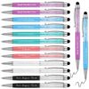 Maitys 24 Pcs Teacher Pens Bulk Teacher Appreciation Week Gifts Glitter 0.5 mm Ballpoint Pens Thank You Gifts Inspirational Gift Pen for School Coworker Staff Office Writing Stationery Supplies