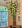 Maitys DIY 3D Tree Decor Classroom Tree Bulletin Board Set with 2 Rolls 98ft Brown Kraft Paper and 10 Green Leaf Garlands for Back to School Rainforest Decor Bulletin Board School Bedroom Wall