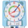MaiyeSonn Teaching Clocks for Kids, Large Magnetic Writable Dry Erase Learning Clock with Pen,12" Teaching Demonstration Clock Learning Time to Tell Time for Kids Home School Classroom Supplies-Blue