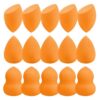 Makeup Sponges 15 Pack Orange Soft Latex-Free Reusable for Flawless Finish