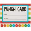 Making the Grade Punch Card Rainbow Dot Classroom Reward (30 Count)