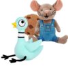 Malvjun Pigeon and Mouse Plush Toy