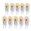 mamakoi G4 LED Bulbs 12V AC/DC, Warm White 3000K, Pack of 10