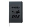Mamas Gonna Snap Shirt Mom Photographer Camera Gift Women Hardcover Journal, Black