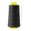 Mandala Crafts 1mm Black Waxed Twine for Rope Whipping with Needle, 164 YDs