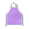 Manfei Purple Stripes Apron Modern Minimalist Apron Suitable for Baking Gardening Housework Painting Girly Fresh Kitchen Aprons for Kids Boys Girls No Pocket 31"x26" Stripe Purple