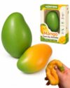 Mango Crunchy Squishy, Chameleon Squishy Mango, Temperature Sensitive Slow Rising Funny Realistic for Anxiety Relief, Color Changing Mangos Stress Ball for Office and Home Use