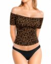 MANGOPOP Off The Shoulder Tops for Women Sexy Short Sleeve T Shirt Tops Slim Fitted