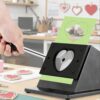 Manual Heart Cutter, Heart Shape Paper Hole Punch for Badge Making, Precise Cutting Tool for Photographs, Art Paper, and Scrapboard - 57x53mm Size