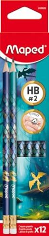 Maped - 12 Graphite HB Dragon - Pencils - Triangular Shape