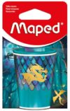 Maped - Dragon can Sharpener - Easy and Precise Sharpening - Heavy Duty Metal can - Large Size Reservoir - 2-Hole Pencil Sharpener