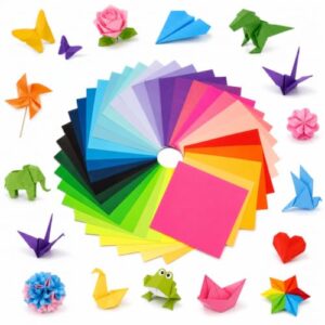 MAQIHAN 300 Sheets Origami Paper 6x6 Bulk, 20 Colors Origami Paper, Double Sided Color Craft Paper for Adults, Beginner, Scrapbook Decor, Paper Folding, Card Making and School DIY Art Projects