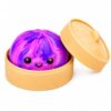 Marble Pink Dumpling Squishies, Colorful Squishies Dumplings, Cute Bao Squi-shys with Steamer Box, Surprise Dumpling Stress Ball, Soft Fidget Sensory Squeeze Desk Toy Gift