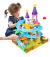 Marble Run Toy Building Sets, 86Pcs Castle Building Blocks for Age 3+, Marbles Track Building Toys, Large Building Bricks Race Track STEM Educational Toys for Toddler Boy Girl Birthday Toys Gifts