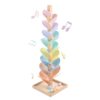 Marble Run Wooden Ball Drop Toys for 3-5 4-8 Wood Montessori Toys Music Tree for Toddlers Musical Game Learning Color Sorting Sensory Toys for Boys Girls 8-12 Gift (Height: 27.8in) (1.1in Balls)
