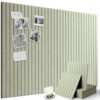 Markdang Large Felt Bulletin Board 48" x 36", 12 Pack Cork Boards for Walls with 30 Pushpins,80 Adhesive Tabs, Cork Board Alternative for Home Office Classroom Decor (Sage)
