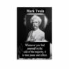 Mark Twain1 Print - Motivational Quotes Art Poster (2) Canvas for Living Room Bedroom Decor 12x18inch(30x45cm) Unframe-style