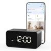 MarPanCam 2K WiFi Clock Camera, 2.4G/5G Dual-Band WiFi, Motion Detection, 130° Wide Angle, APP Alerts, Ideal for Home Security, Office, Nanny & Baby Monitor