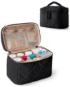 Marscamd Medicine Storage Bag with 2 Customized Dividers, Black (Bag Only)