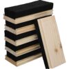 Marspark Felt Style Erasers, Cleaner Dusters Felt Chalkboard Eraser for Kids Wood Chalk Eraser for Chalkboard Cleaners Dusters for Markers White Black Boards Paint School Students Teachers(6 Pieces)
