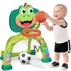 Marstone Toddler Basketball Hoop & Soccer Goal Toys for Boys 1-3 Years Old