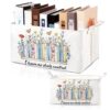 Marsui Book Lover Gifts TBR Book Storage Basket to Be Read List Storage Bin Bookish Accessories Bookworm Gift for Club Members Student Teacher Reading Accessories (Multicolor,I Have No Shelf Control)