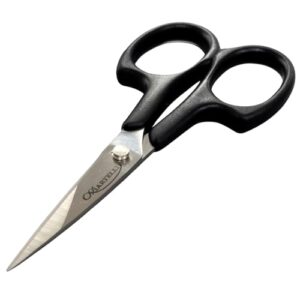 Martelli Precision Scissors, Stainless Steel, 4 Inch, Tailor Scissors - Embroidery Scissors - Fabric and thread Snips for tight spaces and detail, Ambidextrous, Single Bevel Blade
