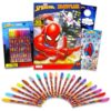 Marvel Spiderman Gel Pens Set - Bundle with 20 Colorful Gel Pens Plus Coloring Book, Stickers, More | Spiderman Activity Set for Kids Ages 4-8