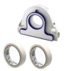 Masking Tape Dispenser for Painting (Tool with 2 Rolls White Masking Tape)