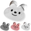 Massage Rabbit Bath Floor Mat, Shower Foot Scrubber Mat, Non-Slip Foot Scrubber in Shower with Massaging Texture for Men & Women (White)