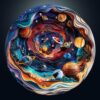 Masseruon 1000 Piece Puzzle for Adults, 26.6 * 26.6in Universe Puzzle for Adults, 1000 Pieces Flat Puzzles with 3D Visual Effect When Completed, Adult Puzzles Games