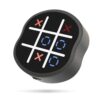MASSRT 4 in 1 Electronic Tic Tac Toe Game, Handheld Digital Bolt Game with Whack a Mole, Memory Flash, Silent Mode, Portable Travel Game for Kids and Family, Black