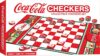 MasterPieces Coca-Cola Themed Checkers Set Board Game – Officially Licensed, Family Game, Includes 24 Pieces & King Caps, Ages 13+