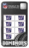 Masterpieces NFL New York Giants Dominoes Game, Collector Edition Double Six, 28 Resin Tiles with Team Logo in Tin, NY Giants Toy Gift, Ages 6+, Officially Licensed Football Fan Game