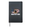 Mastiff Dad US Flag Dad Of An English Mastiff Father Hardcover Journal, Black