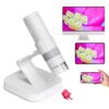 Matatastudio M2C Wireless Digital Microscope 50X-1000X Handheld Portable Microscope 1080P HD with Adjustable Stand, USB Coin Microscope Camera Magnifier Compatible with iPhone Android iPad & PC, White
