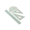 Mathematical Drawing Ruler Professional Math Geometry Tool with Set Square Protractor Straight Ruler for Plastics Geometry Tool Set Includes Straight
