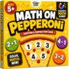 Matheroni Pepperoni Math Games for Kids 5-7, Addition and Subtraction STEM Board Game - Educational & Fun Pizza Game for Kindergarten, 1st-3rd Grade by Pidoko Kids