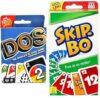 Mattel Dos and Skip-bo Card Game, Combo Pack of 2
