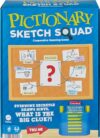 Mattel Games Pictionary Sketch Squad Cooperative Party Game with Clues Case, 2- to 6-Player Drawing Game