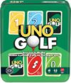 Mattel Games UNO Golf Card Game in Storage & Travel Tin for Kid & Family Nights, Parties & Vacations, 2 to 8 Players Ages 7+ Years (Amazon Exclusive)