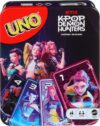Mattel Games UNO Netflix Kpop Demon Hunters Card Game in a Decorative Tin with Movie-Inspired Deck for Kids, Teens, Grown-Ups, Family Nights, Parties, Travel & Camping